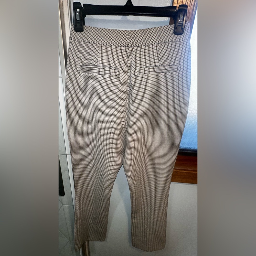 Joie Tabanica Plaid Straight Leg Dress Pants Camel Size 0 (XS) New with tags - Picture 5 of 15